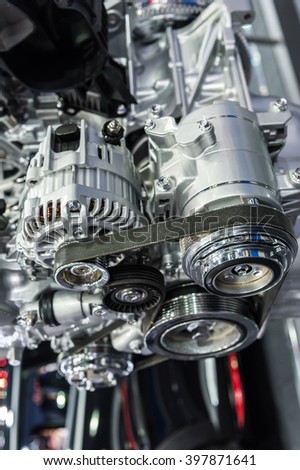 Similar – Truck Engine Motor Components In Car Service Inspection