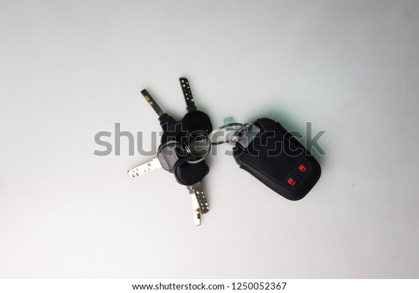 Close up car key chain. metallic security car key\
chain. Car remote for security automobile. electronic car  remote. \
                          \
