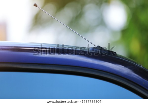 Close up of Car radio\
antenna