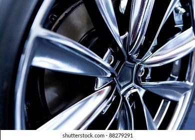 close up of car tire