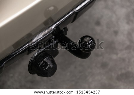 Close up if the Car tow hitch