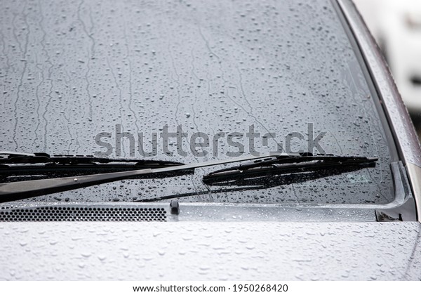 close up of car\
wiper