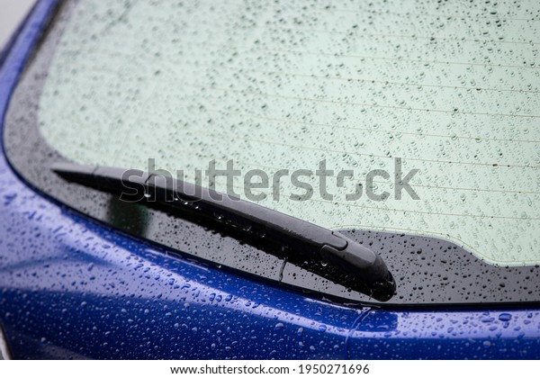 close up of car\
wiper