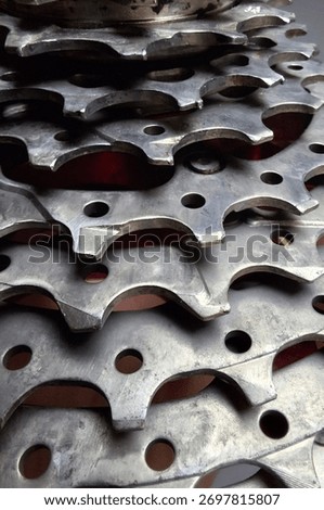 close up of a chain of bycycle