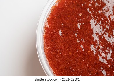 Close Up Of Chamoy Rimming Sauce