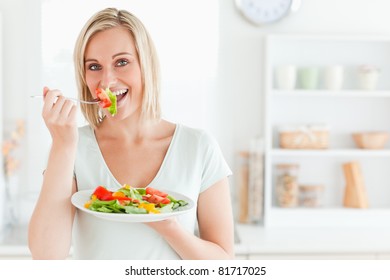 26,765 Woman enjoy salad Images, Stock Photos & Vectors | Shutterstock