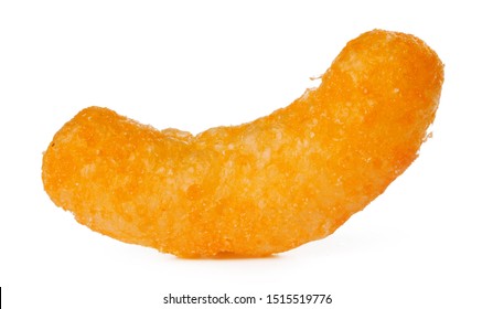 Close up cheese puff balls isolated on white - Shutterstock ID 1515519776