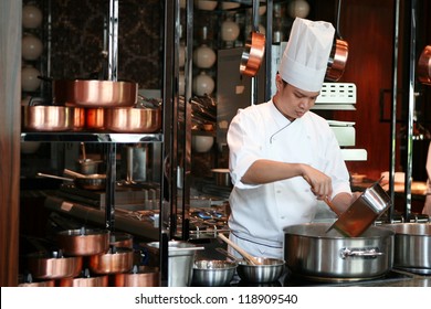 Close up chef cook delicious food, Thailand - Powered by Shutterstock