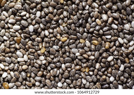 Close up chia seed as texture background