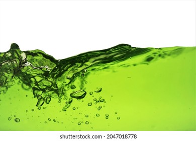 Close Up Of Chlorophyll Water.