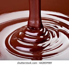 Close Up Of Chocolate Syrup 