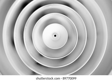 close up circle abstract white shape