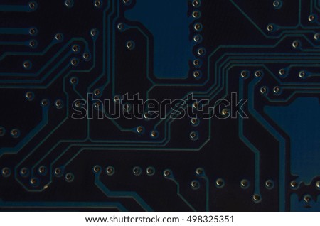 Close up of circuit board. Abstract technology background