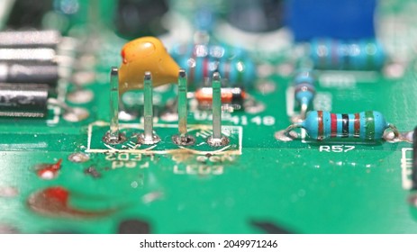 Close up of a circuit board from a computer - Powered by Shutterstock - Get 15% off with code: PIKWIZARD15