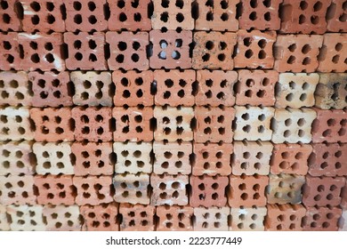 Close Up From Clinker Bricks On A Table