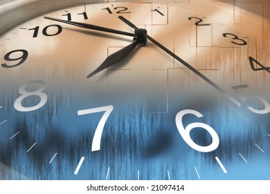 Close Up of Clock Face