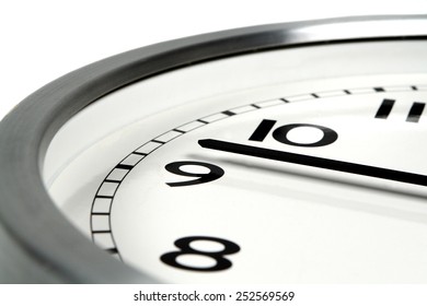 close up of clock time.