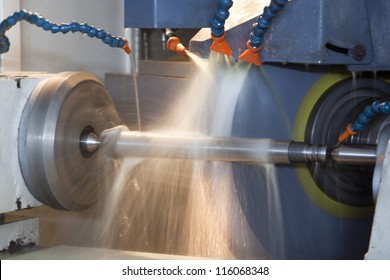 Close up of CNC machine at work