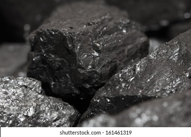 Close Up Of Coal Pile