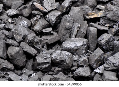 Close Up Of Coal Pile