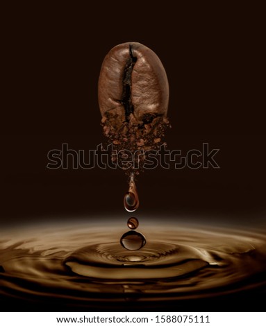 close up of coffee bean