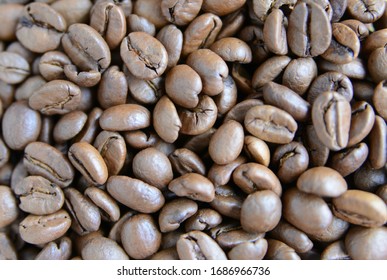 A close up of coffee beans