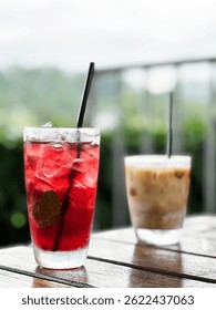 Close up of cold drink