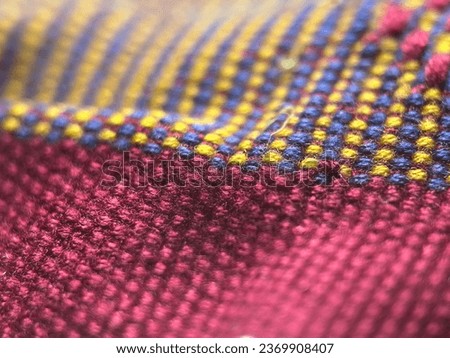 close up of colofull fabric