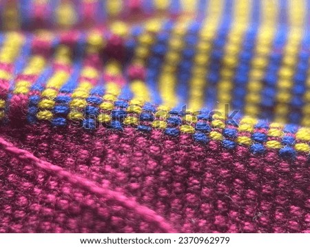 close up of colofull fabric