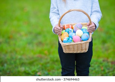 Close up of colorful Easter eggs in a basket - Powered by Shutterstock