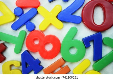 Close Colorful Number Block On White Stock Photo 741109231 | Shutterstock