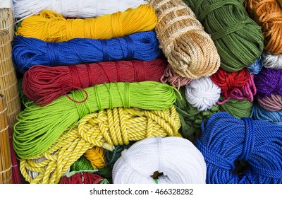 Close Colorful Nylon Rope Roll Red Stock Photo 466328282 | Shutterstock