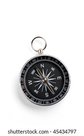 Close Compass Soft Shadow On White Stock Photo (Edit Now) 45434797