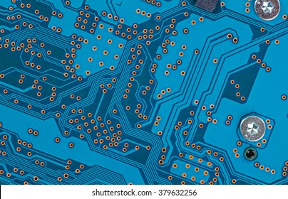 Close up of computer circuit board