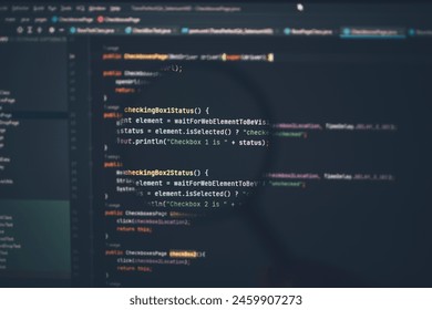 Close up of computer code under magnifying glass - Powered by Shutterstock