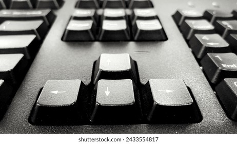 close up of computer keyboard