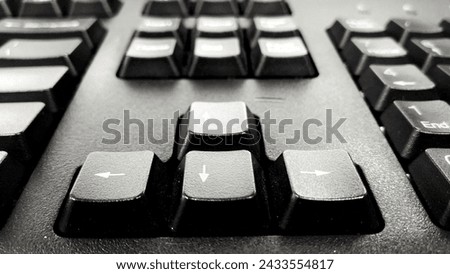 close up of computer keyboard
