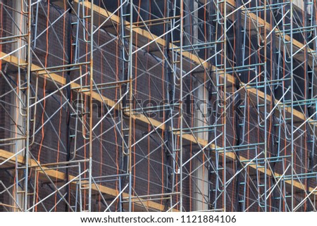 Similar – Foto Bild Baustelle Gewerbebau Bürogebäude Sonne Gegenlicht