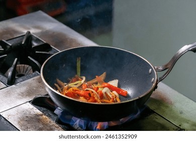 Close up of cooking in the frying pan. - Powered by Shutterstock