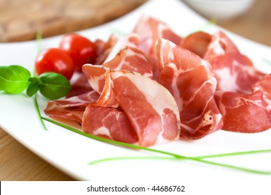 Close up of coppa
