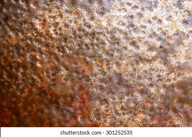 Close up copper textured background