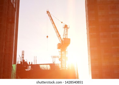 18,085 Construction site evening Images, Stock Photos & Vectors ...