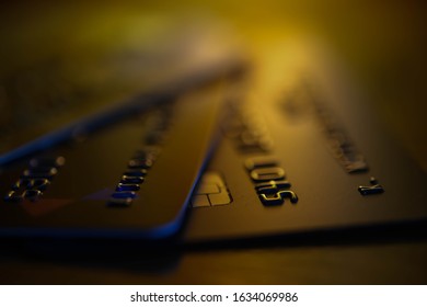 Close Up Credit Card Fraud Protection Background 