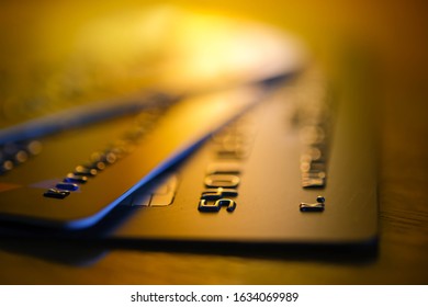 Close Up Credit Card Fraud Protection Background 