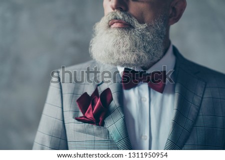 Man in suit wearing a bowtie