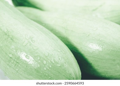 A Close up of cucumbers