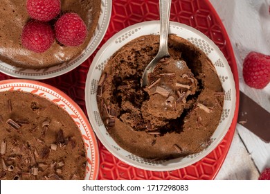 Close Up Of A Dark Chocolate Mousse