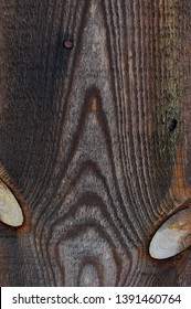 Close up of dark pine board texture