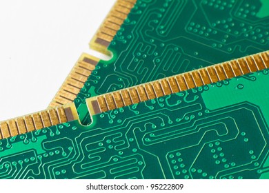 close up of DDR2 memory module