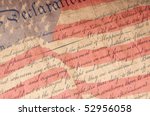 Close up of Declaration of Independence